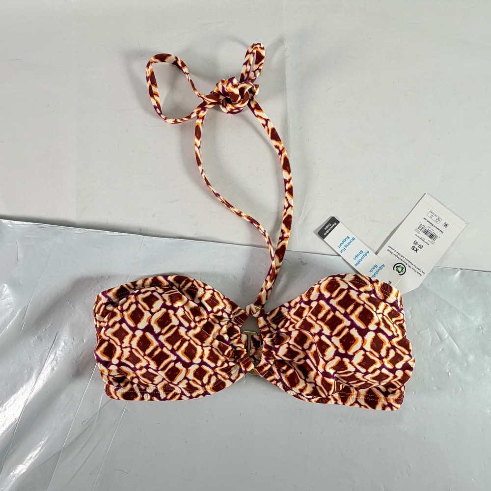 Time and Tru Womens Missy Separate Top Multi Size XS Geometric NWT